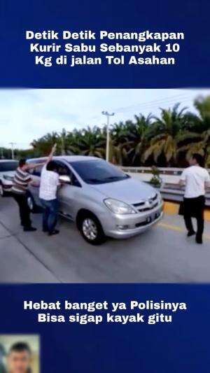 Penangkapan Kurir sabu 10 kg di jalan tol asahan #viralberita  #polisi  #penangkapankurirsabu