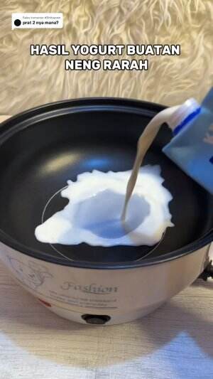 hasil bikin yogurt buatan sendiri
