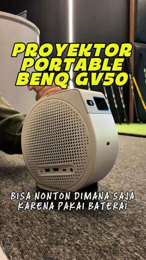 Kayaknya ini kasta tertinggi di dunia Proyektor portable dari BENQ GV50 bisa nonton film dimanapun dan kapanpun, yang anti ribet karena paka