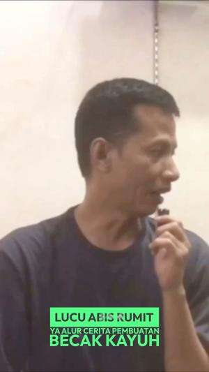 Lucu abis rumit ya alur cerita pembuatan becak kayuh    #kocak  #ngakak  #lawak  #ketawa  #videohumor  #lucu  #gokil 