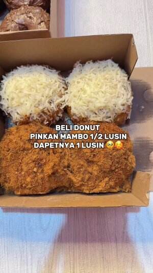 niat beli donut pinkan mambo setengah lusin malah dibonusin 1 lusin full semua rasa TANPA FAST TRACK!!!