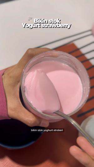 Gampang banget ternyata bikin yoghurt enak di rumah 😍 cobain deh  #masak #cooking #yoghurt
