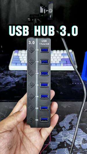 Rekomendasi USB HUB 3.0 multifungsi, usb port 7 lubang yang panjang kabelnya 1 meter.

#usbhub #usbhubmultiport #usbhub7port #usbhubmurah 