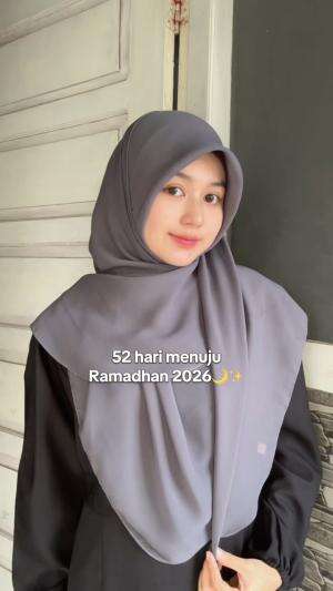 Nggak kerasa… 52 hari lagi Ramadhan. #hijab #hijabtutorial #hijabi #tutorhijab 