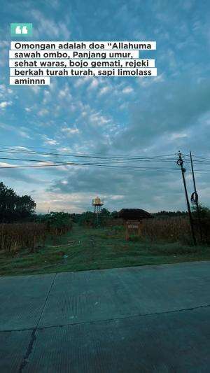 Omongan adalah Do'a Allahhuma sawah ombo, panjang umur, sehat waras, bojo gemati, rejeki katah tur turah-turah hehehe #quotes  #motivasi #se