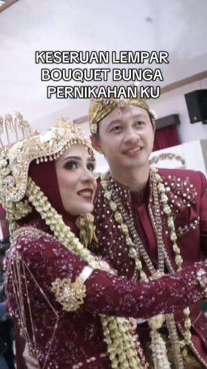 SERU BANGET!!! GAME LEMPAR BOUQUET BUNGA DI ACARA NIKAH KU SENDIRI