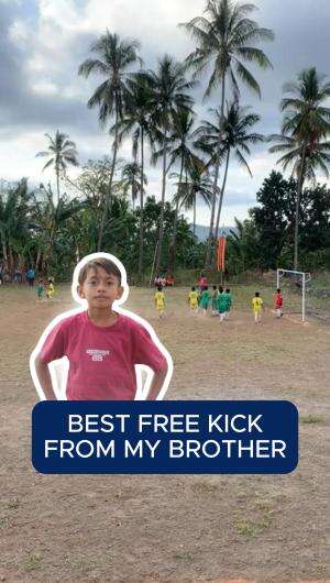 Tendangan bebas mematikan! #tarkam #sepakbola #soccer