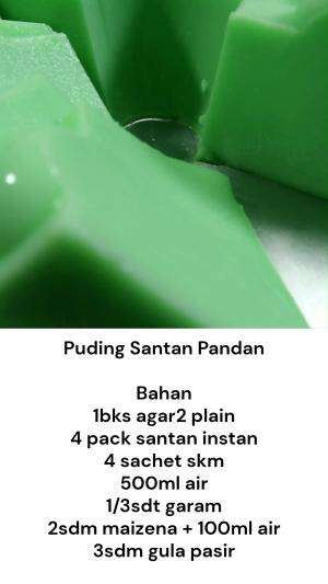 Puding Santan Pandan