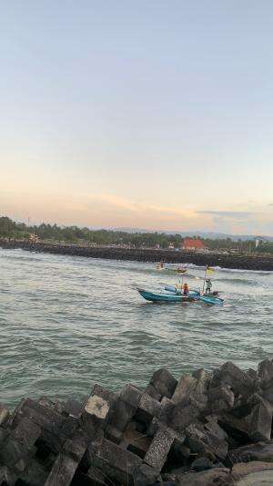 ngeri nya ombak muara #waves #reels