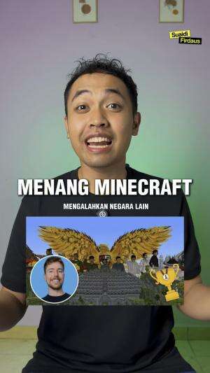 Indonesia berhasil juara lomba kompetisi Build Negara Minecraft dari MrBeast | Azrealon dan Tim Builder Indonesia Gokil… #edukasi #berita #i