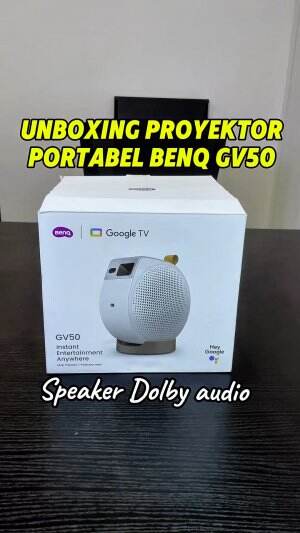 Unboxing proyektor portabel BENQ GV50 android TV, serasa punya bioskop dirumah. 

 #benqgv50 #proyektorbenqgv50 #benq #proyektorportable #pr