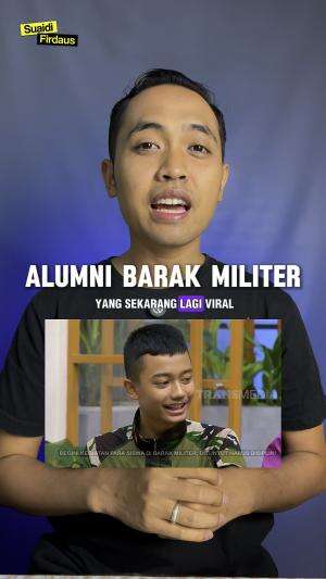 Bermula dari Anak nakal sekarang jadi anak baik, Sosok Abdul Siswa Alumni Barak Militer yang Viral sampai diundang masuk TV #edukasi  #berit