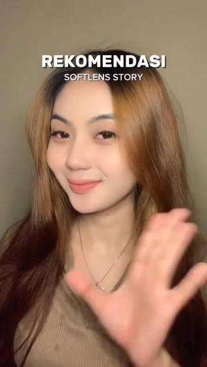 Jadi cantik polll aku pake softlens ini #softlens #beauty #chikaaprlaa