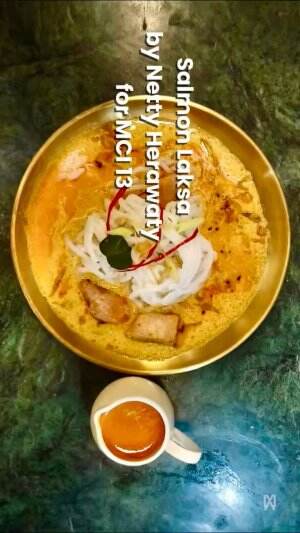 Salmon Laksa Noodles by Netty Herawaty for #onlineauditionmci13 ! Mamaku sangat suka memasak, saya sebagai anak sangat mensupport Mama saya 