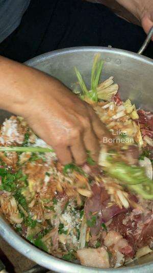 Masak seranak B2 #nonhalal #b2 #babon #resepsimple #menunatal #kalimantan