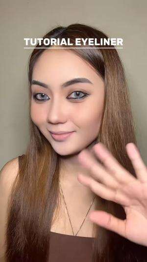 Sedep banget looks mata kaya gini tuh #tutorialeyeliner #makeup #beauty #chikaaprlaa