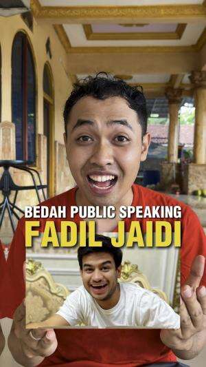 Bedah Public Speaking Fadil Jaidi Bikin Konten Ngomong depan Kamera #edukasi  