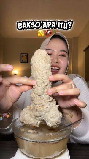 bocil gak boleh nonton‼️ bakso kok bentuknya gini ?? 