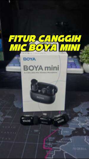 Fitur canggih di mikrofon BOYA MINI, fitur pengubah suara AI dan 3 level noise reduction.

#mikrofonmini #boyamini #microphoneboya #micboyam