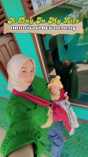 Hari ini jadwalnya imunisasi neneng