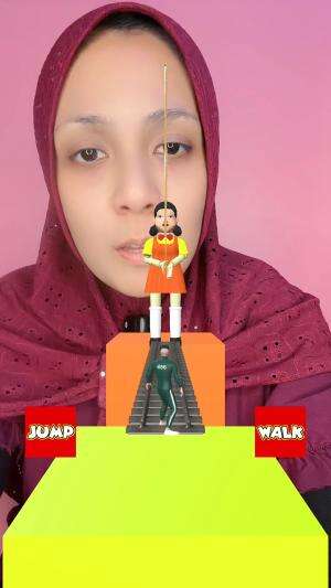 main lompat tali squid game gagal maning son