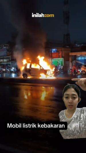 Mobil listrik kebakaran  #Kebakaran  #mobil  #reaction  #vidioreaction  #berita  #RCTIPlus 