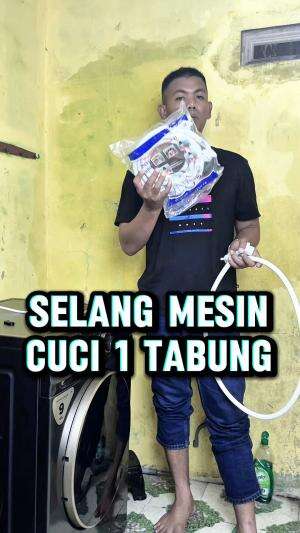 Rekomendasi selang inlet mesin cuci bisa untuk semua mesin cuci 1 tabung otomatis. Tersedia varian panjangnya untuk 2M, 3M dan 5 Meter.

#se