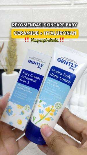 Skincare baby yang mengandung Ceramide & Hyaluronan 🥰🫶
Face Cream dan Body Lotion dari GENTLY Baby ✨

#MakinTenang #Gently #GentlyBaby 