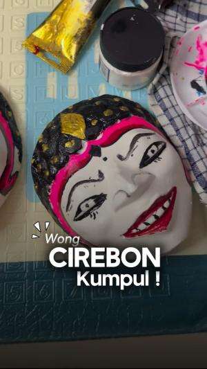 Part ll bikin 5 topeng kesenian dari Cirebon edisi “ topeng samba “ #asalkotacirebon #hiburandaricirebon 