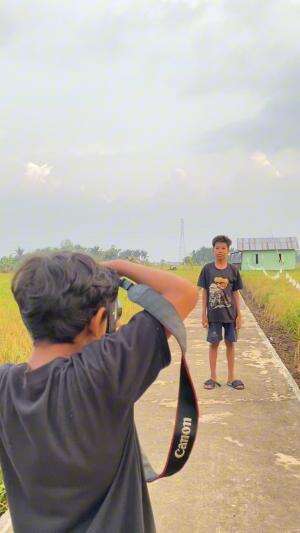 Moto dipersawahan #Photography 