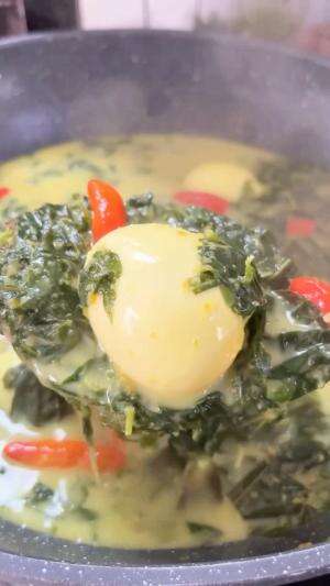 MASAK APA HARI INI? GULAI TELUR DAUN SINGKONG RUMAHAN BISA JADI IDE MENU MASAKAN RUMAHAN