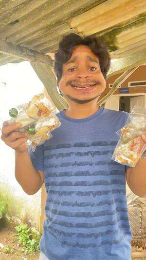 Numpang masak baso aci di warung