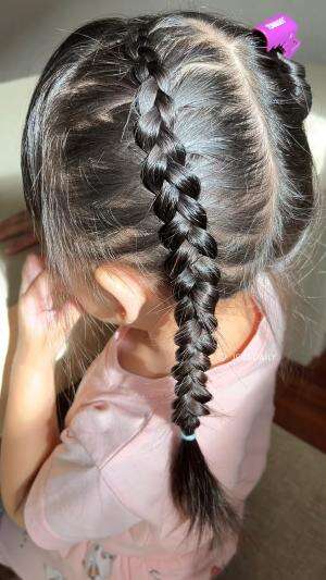 Tutorial kepang tempel untuk pemula. Dutch braid  #hairinspo  #braid 