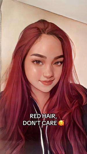 face (not so) reveal ? #hair #redhair #bucketthrowchallenge #bucketthrow