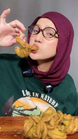 Makan usus sapi utuh #markitry 