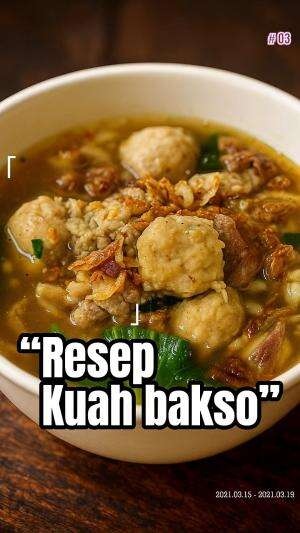 Resep kuah bakso #audisionlinemastechefseason13
