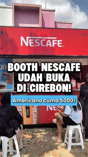 Akhirnya udah buka! Ada Es Americano cuma 5000! Yuk ah cobain!  #kuliner  #nescafe  #cirebon