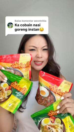 nyobain nasi goreng tapi gak digoreng