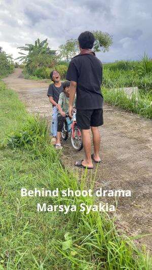 Dibalik layar drama marsya syakia  #marsyasyakia  #mbokninu  #dramaanak 