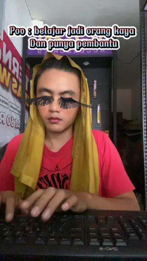 Belajar jadi orang kaya dan punya pembantu #komedi 