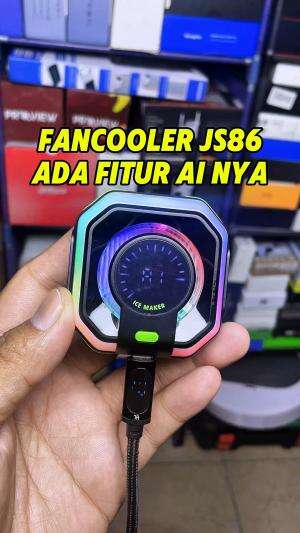 Fancooler terbaru OAKTREE JS86 AI, yang bisa menyesuaikan suhu dingin sesuai kebutuhan hp nya. 

#fancooleroaktree #oaktreejs86ai #fancooler