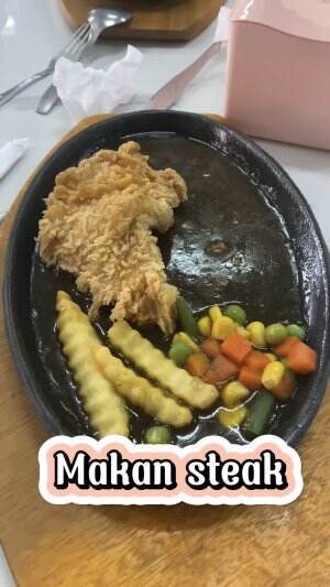 Makan steak #mukbang