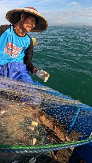 proses tarik jaring dari laut  #nelayan #jaring #fyp