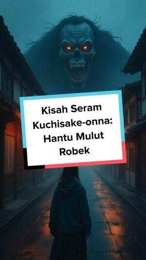 Berani bertemu Kuchisake-onna di malam hari? Simak kisah hantu mulut robek dari Jepang yang bikin merinding! #urbanlegend #jepang #mitos #ha