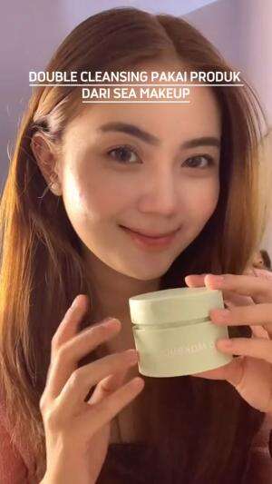 Double cleansing lagiii #seamakeup #cleansingbalm #beauty #chikaaprlaa