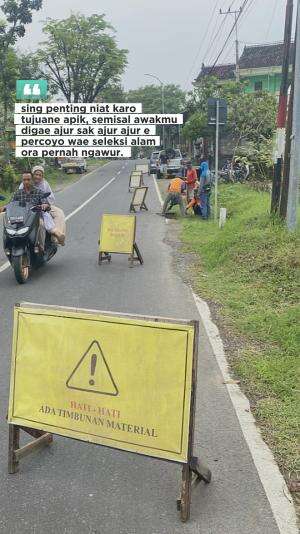 Seng penting niat dan tujuan ee awak dewe apik selebih ee Gusti allah sek ngatur #quotes  #motivasi #semangat #gigih #sukses #jedamergawe #f