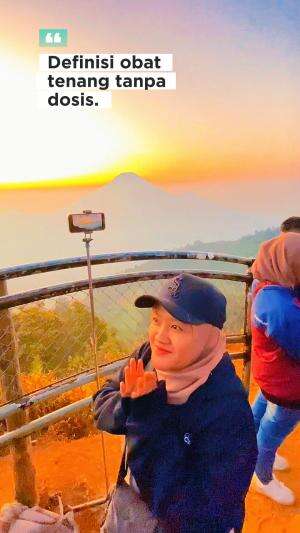 Definisi obat TENANG tanpa DOSIS hehehe #liburan #wisata #dieng #sikunir #gunung #jedamergawe #fyp  #RCTIPlus  #HOTrctiplus  #icrcti  #RCTIo