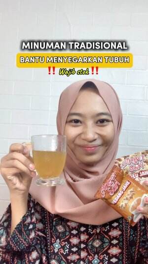 Angetsari ~ Bantu segarkan tubuh setelah seharian beraktivitas 🍃 #angetsari #minumantradisional #shorts+