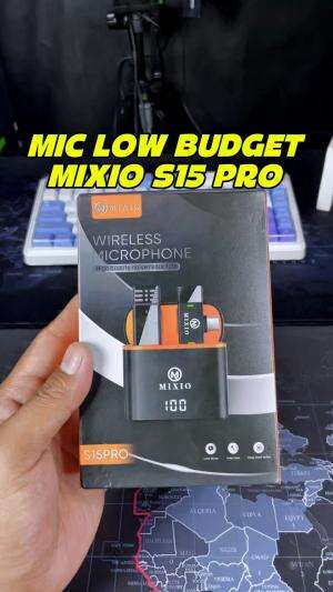 Rekomendasi mic wireless mixio S15 pro yang low budget dengan fitur komplit. 

#mixios15pro #mikrofonwireless #microphonemixio #mixio #mikro