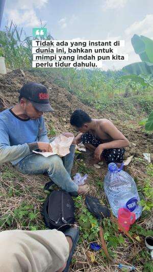 Tidak ada yang instan di dunia ini, bahkan untuk mimpi indah pun harus tidur dulu hehhee #quotes #motivasi #katakata #semangat #gigih #sukse